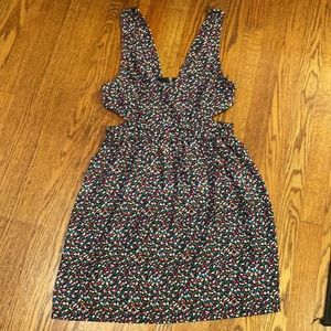 Multicolored cutout dress